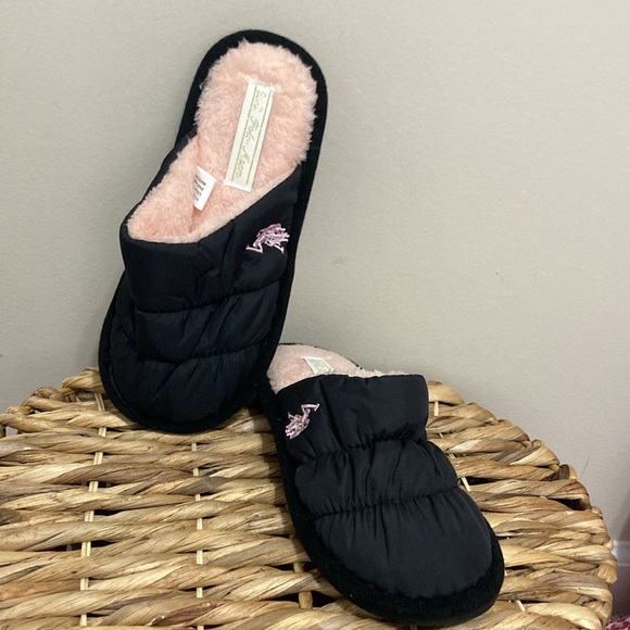 🆕 U.S. Polo Assn. Women's Soft Puffer Black Indoor/Outdoor Slippers! 💥 - Picture 4 of 11